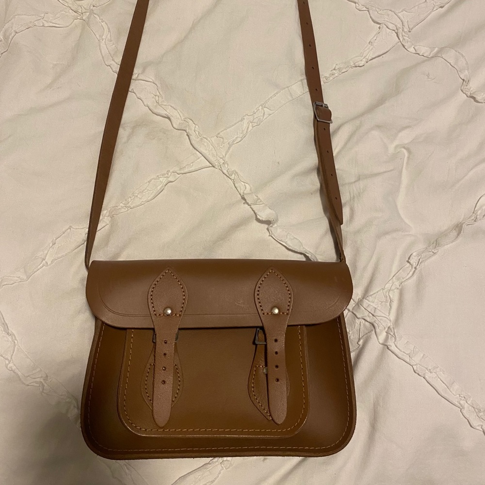Brand New Bloomingdale’s Brown Leather Crossbody
